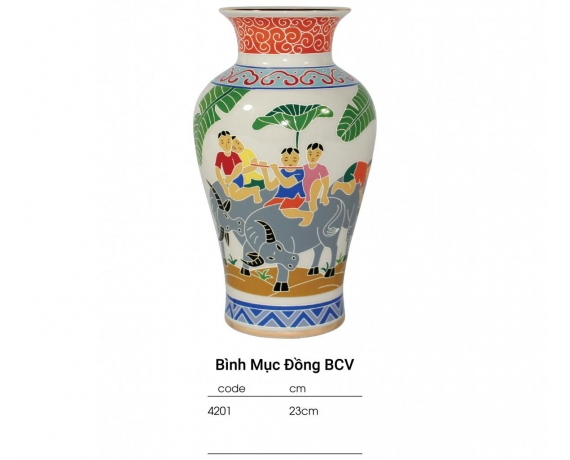 CP BO Bình bông Mục Đồng 23 cm BCV